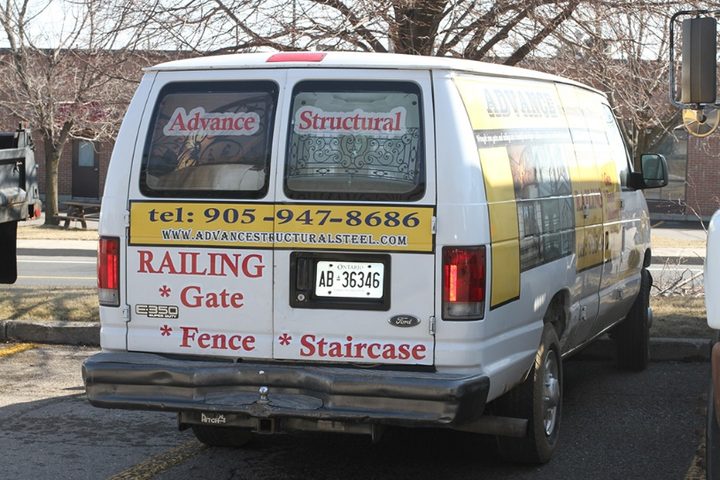 Van: rear doors and side